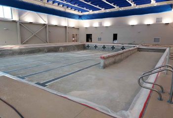 Commercial Pool Construction - Racing Lanes Installed